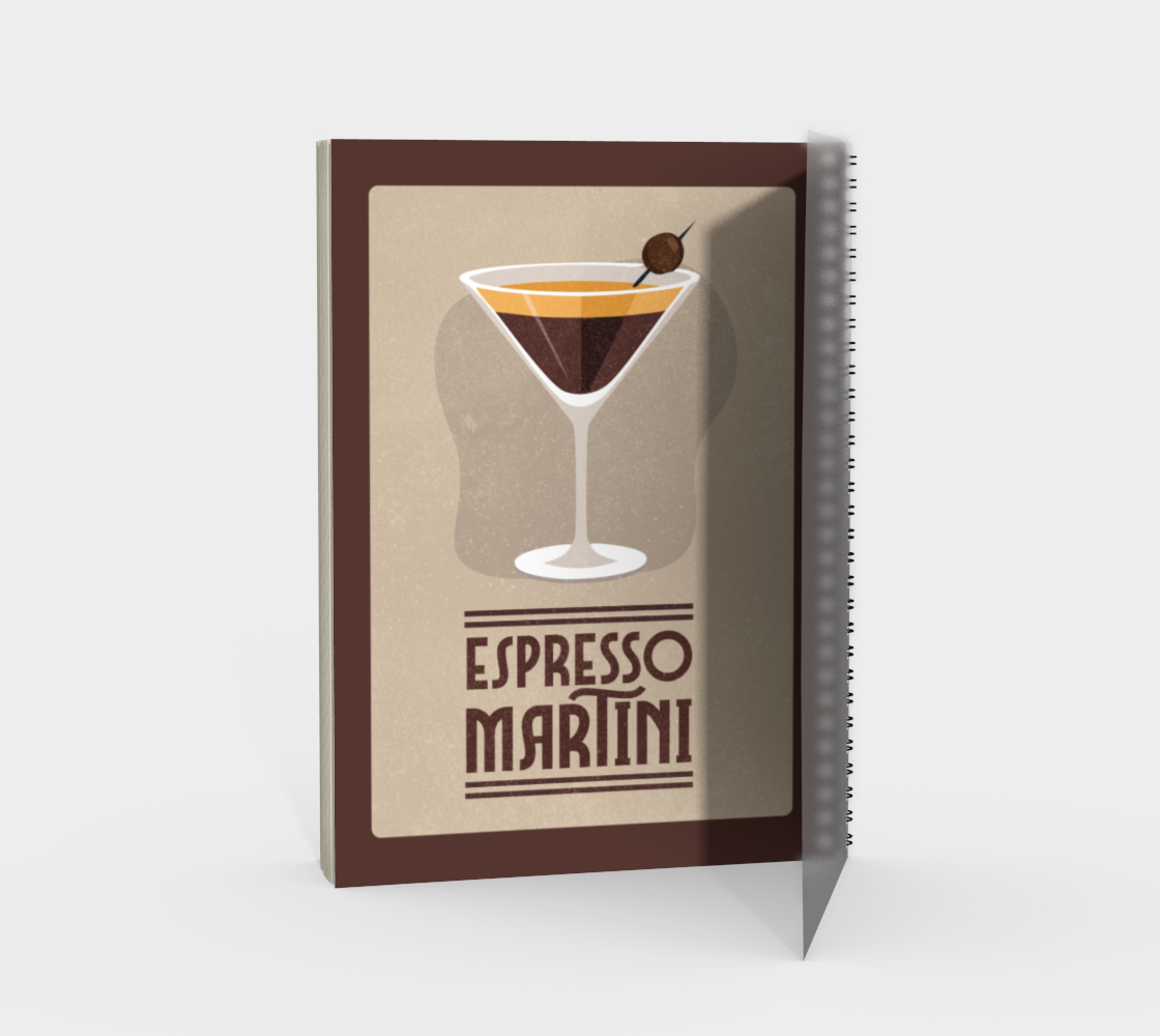 Espresso Martini Spiral Notebook