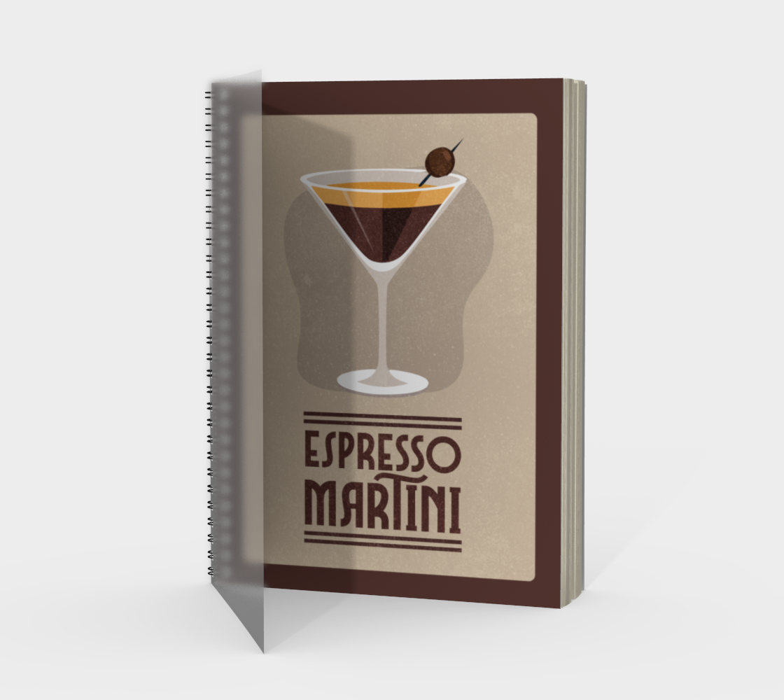 Espresso Martini Spiral Notebook